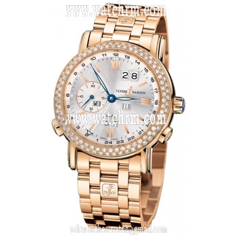 Ulysse Nardin Perpetual Silver Dial 18kt Rose Gold Men's Watch 326-28-8