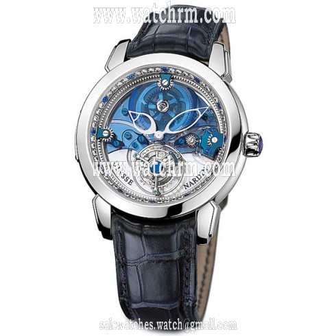 Ulysse Nardin Royal Blue Tourbillon Limited Edition Platinum Men's Watch 799-80