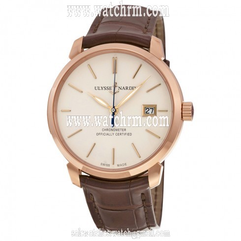 Ulysse Nardin San Marco Classico Ivory Dial 18kt Rose Gold Men's Watch 8156-111-2-91