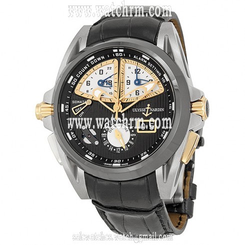 Ulysse Nardin Sonata Streamline Black Dial Men's Watch 675-00