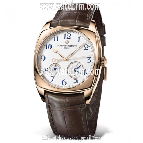 Vacheron Constantin Harmony Dual Time Silvered Opaline Dial Men's Watch 7810S/000R-B051