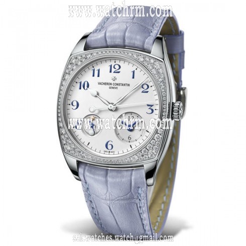 Vacheron Constantin Historiques Dual Time White Dial Ladies Watch 7805S/000G-B052