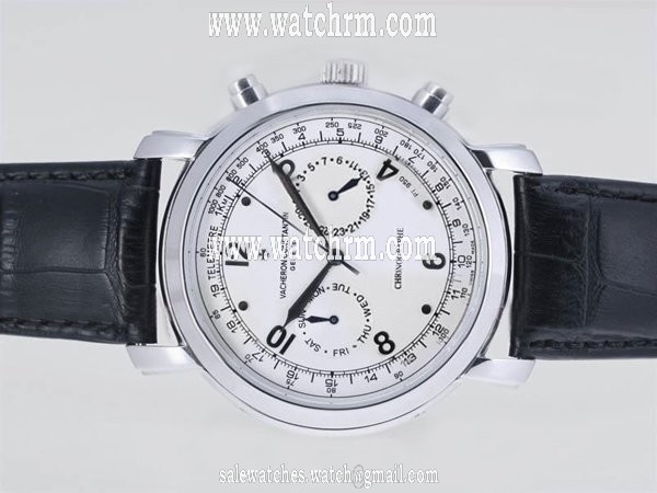 Vacheron Constantin Malte 47120 White Gold Round Automatic White Dial Watch