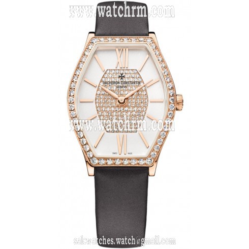 Vacheron Constantin Malte Silver Diamond Pave Dial Ladies Watch 25530000R-9802