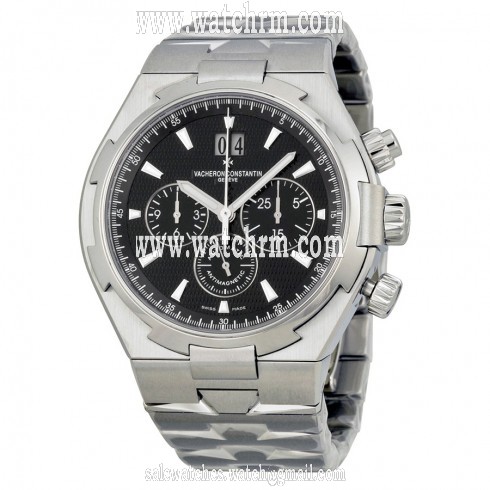 Vacheron Constantin Overseas Chronograph Black Dial Stainless Steel Automatic Men's Watch 49150B01A-9097