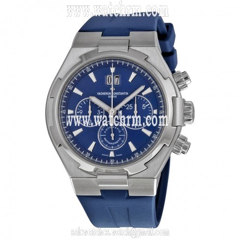Vacheron Constantin Overseas Chronograph Blue Dial Blue Rubber Men's Watch 49150000A-9745