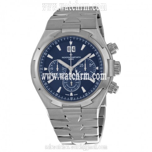 Vacheron Constantin Overseas Chronograph Blue Dial Stainless Steel Men's Watch 49150B01A9745