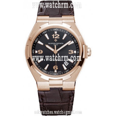 Vacheron Constantin Overseas Date Black Dial Men's Watch 47040/000R-9666