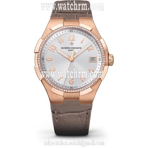 Vacheron Constantin Overseas Silver Tone Dial Ladies Watch 47560/000R-9672