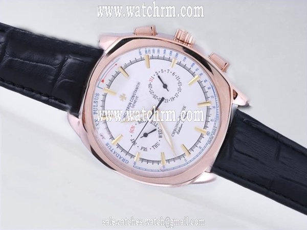Vacheron Constantin Patrimony 453.132.367 White Dial 40mm Black Crocodile Leather Strap Watch