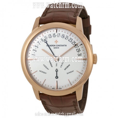 Vacheron Constantin Patrimony Contemporary Silver Dial Brown Leather Men's Watch 86020000R-9239
