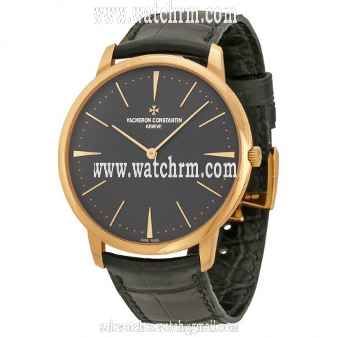Vacheron Constantin Patrimony Grey Dial 18k Pink Gold Manual Men's Watch 81180000R-9162