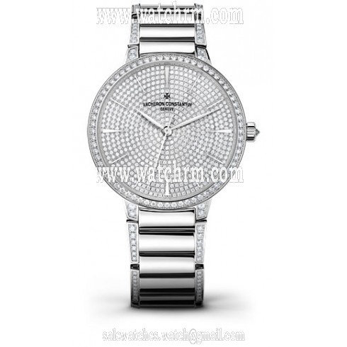Vacheron Constantin Patrimony Pave Dial Ladies Watch 86615/CA2G-9838