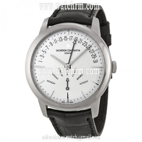 Vacheron Constantin Patrimony Retrograde Day-Date Silver Dial Automatic Men's Watch 86020000G-9508