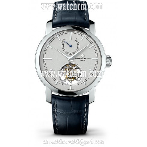 Vacheron Constantin Traditionnelle 14 Day Tourbillon Platinum Dial Men's Watch 89000/000P-9843