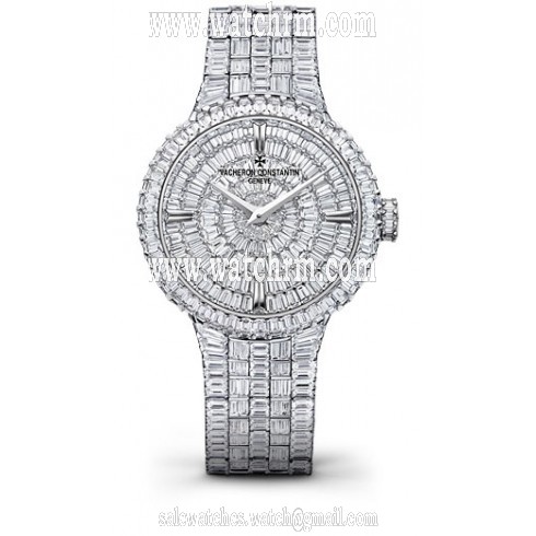Vacheron Constantin Traditionnelle High Jewelry 18 Carat White Gold Diamond Pave Dial Ladies Watch 25761/QA1G-9945