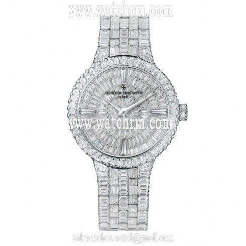 Vacheron Constantin Traditionnelle High Jewelry Medium Model Diamond Pave Dial Ladies Watch 81761/QB1G-9862