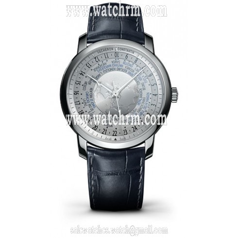 Vacheron Constantin Traditionnelle World Time Platinum Dial Men's Watch 86060/000P-9979