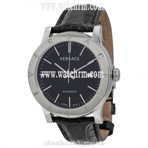 Versace Acron Black Dial Alligator Leather Men's Watch 17A99D009S099