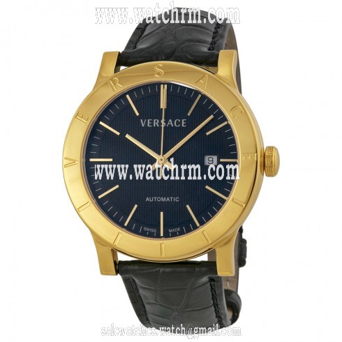 Versace Acron Black Dial Leather Men's Watch 17A70D009S009