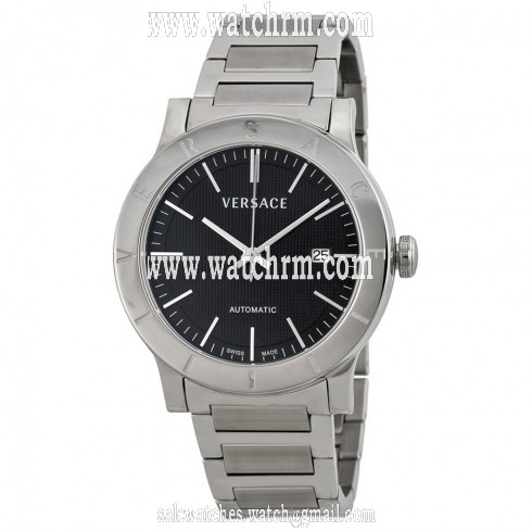 Versace Acron Black Dial Stainless Steel Men's Watch 17A99D009S009