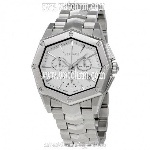 Versace Atelier Chronograph White Dial Stainless Steel Men's Watch 13C99D001-S099