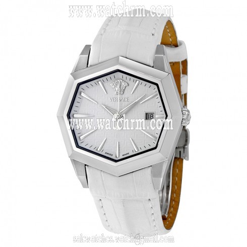 Versace Atelier White Dial White Crocodile Leather Men's Watch 13Q99D001 S001