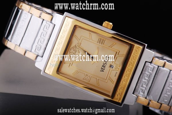 Versace Character Tonneau WLA99D498S009 Rectangle Womens Stainless Steel Case Watch