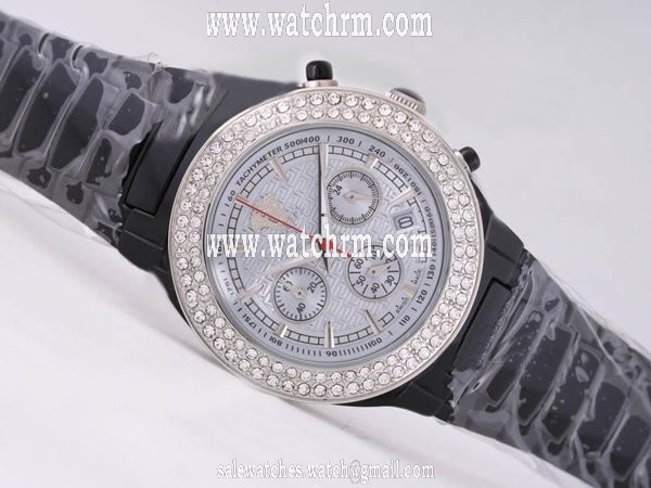 Versace Dv One 2702 Quartz Chronograph 41mm White Dial Watch