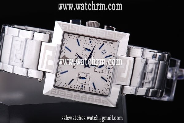 Versace Dv One S260141 White Dial Quartz Chronograph 36mm Watch
