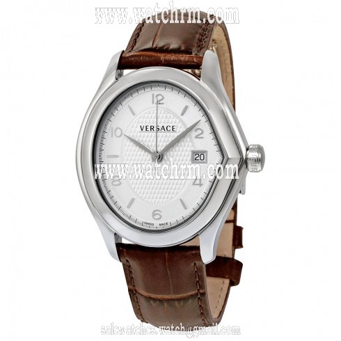 Versace Master White Dial Brown Leather Ladies Watch 20Q99D001-S497