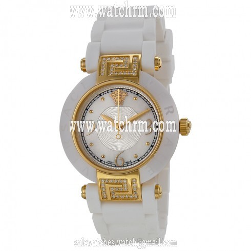 Versace Reve White Mother of Pearl Dial White Ceramic Ladies Watch 92QCP11D497-S001