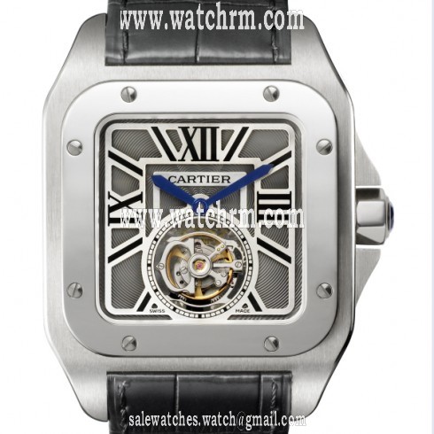 Cartier Santos 100 Flying Tourbillion Men's Watch W2020017