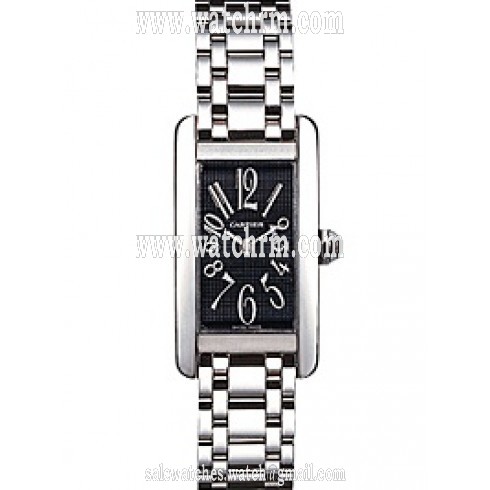 Cartier Tank Americaine 18kt White Gold Ladies Watch W26051L1