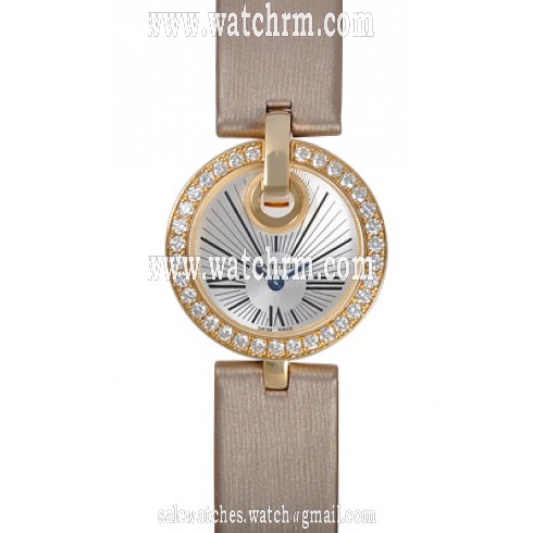 Cartier Captive de Cartier Silver Guilloche Dial Ladies Watch WG600006