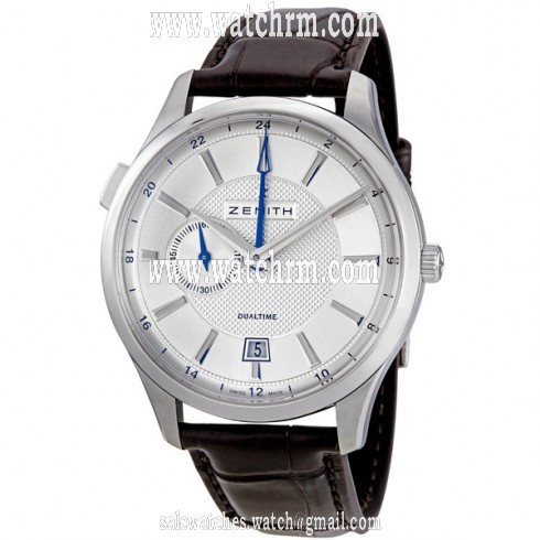 Zenith Captain Dual Time Silver Dial Automatic Men's Watch 03213068202C498