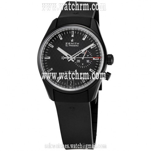 Zenith El Primero Retrotimer Black Carbonfiber Chronograph Men's Watch 752030405521R580
