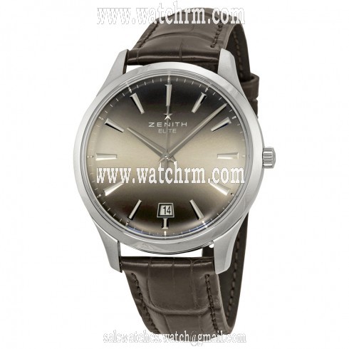 Zenith Captain Palladium Fume Brown Alligator Men's Watch 03.2020.670/22.C498