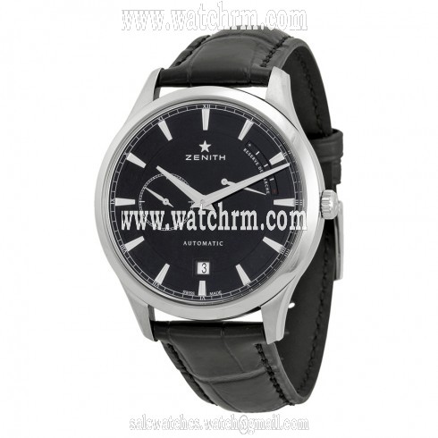 Zenith Captain Power Reserve Black Dial Automatic Men's Watch 03212268521C493