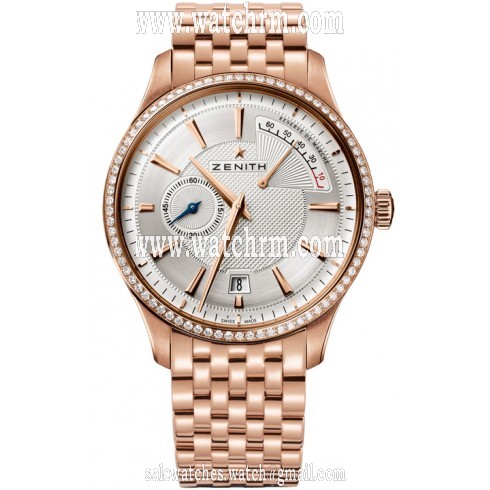 Zenith Captain Power Reserve Silver Dial 18kt Rose Gold Men's Watch 22.2120.685/02.M2120