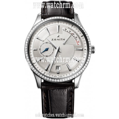 Zenith Captain Power Reserve Silver Dial Brown Leather Men's Watch 16.2120.685/02.C498