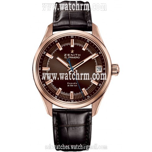 Zenith El Primero Espada Brown Dial Brown Leather Men's Watch 18.2170.4650/75.C713