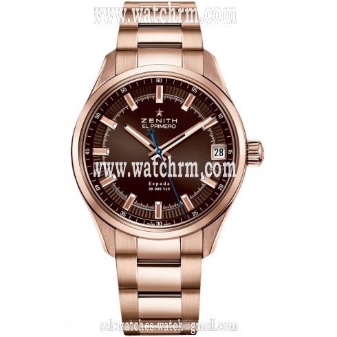 Zenith El Primero Espada Brown Dial Rose-Gold Brushed Men's Watch 18.2170.4650/75.M2170