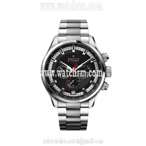Zenith El Primero Grey Dial Chronograph Stainless Steel Automatic Men's Watch 03228040091M2280