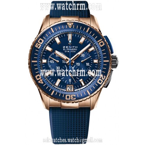 Zenith El Primero Stratos Flyback Blue Dial Chronograph Automatic Men's Watch 86206140557R514