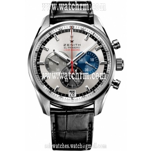 Zenith El Primero Striking 10th Silver Dial Automatic Chronograph Men's Watch 032041405269496