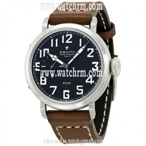 Zenith Elite Pilot Automatic Black Dial Men's Watch 03.1930.681/21.C723