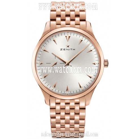Zenith Heritage Ultra Thin Small Seconds Silver Dial Rose Gold Men's Watch 18.2010.681/01.M2010