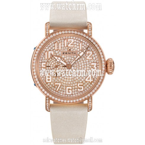 Zenith Pilot Automatic Diamond Dial Ladies Watch 22.1931.681/79.C732