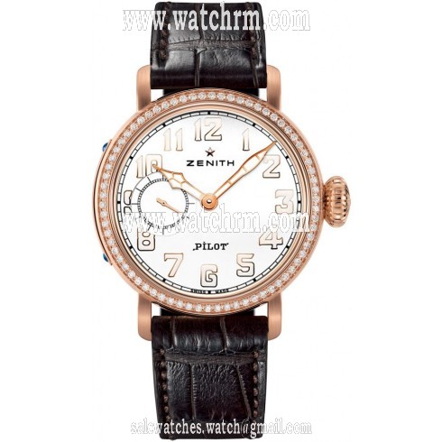 Zenith Pilot Automatic White Dial Ladies Watch 22.1930.681/31.C725